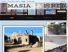 Tablet Screenshot of masia-lapineda.com